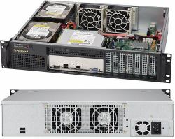 Supermicro SuperChassis 523L-505B 2U Nero 500 W (2U CHASSIS 2X3.5 SAS/SATA,SuperChassis 523L-505B - DP / UP, 2x Fixed HDD, 7x LP [Front I/O], 500W)