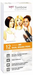 Tombow ABT marcador 12 pieza[s] Punta de pincel/fina Multicolor (Tombow ABT speedmarker 12 stk Pensel/F)