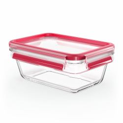 EMSA CLIP & CLOSE N10408 Rectangular Caja 0,85 L Transparente 1 pieza[s] (CLIP & CLOSE Glas-Frischhaltedose 0,85)