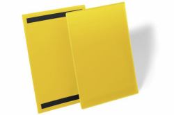 Durable 174404 soporte de etiqueta 50 pieza[s] (Durable Magnetic Pocket A4 Yellow [50])
