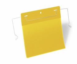 Durable 175204 soporte de etiqueta 50 pieza[s] (Durable Wire Hanger Pocket A5 Yellow [50])