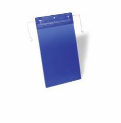 Durable 175307 soporte de etiqueta 50 pieza[s] (Durable Wire Hanger Pocket A4 Blue [50])