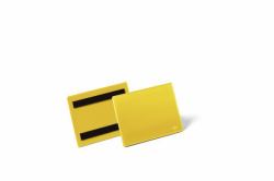 Durable 175604 soporte de etiqueta 50 pieza[s] (Durable Magnetic Pocket A6 Yellow [50])