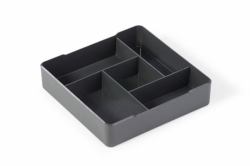 Durable 338658 organizador para cajón de escritorio Plástico Antracita (Durable COFFEE POINT Case Serving Box)
