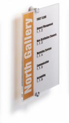 Durable Crystal Sign A4 Transparente (Durable CRYSTAL Door Sign A4)