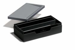 Durable Varicolor organizador para cajón de escritorio Plástico, Caucho Carbón vegetal (Durable VARICOLOR JOB CASE Charcoal)
