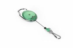 Durable 832705 accesorio para porta-tarjetas Carrete de acreditación Verde, Plata 1 pieza[s] (Durable STYLE Snap Hook Badge Reel Green)
