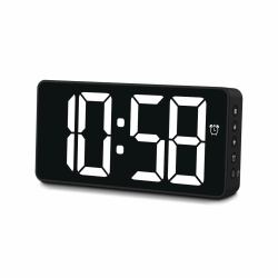 Hama Bali Reloj digital Rectángulo Negro (HAMA Digital Alarm Clock Bali Black)