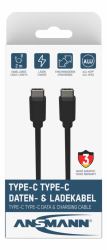 Ansmann 1700-0122 cable USB 2 m USB C 5 Gbit/s Negro 
