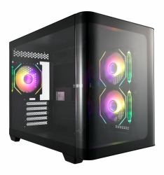 FSP S380-BA Carcasa Mini Tower mITX, mATX Negro ARGB 