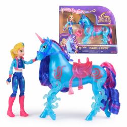Academia Unicornio, The Power of Friendship, set Isabel & River, montura y 2 accesorios de fuerza traslúcidos, juguetes de muñecos y unicornios para niñas a partir de 4 años (6072676 dukke)