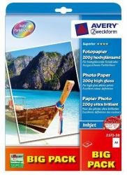 Avery 2572-50 papel fotográfico A4 De alto brillo (Photo Paper A4 High-Gloss - Warranty: 12M)