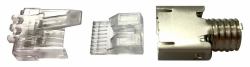 CommScope MP-6S-B-5 RJ45 Acero inoxidable, Transparente 