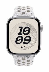 Apple Nike Sport Band Grupo de rock Gris Aluminio, Fluoroelastómero (46MM VEILED GREY NIKE SB - S/M)