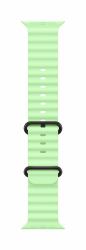 Apple Black Titanium Finish Grupo de rock Verde Fluoroelastómero, Titanio (*49MM NEON GREEN OBAND - BT FINISH)