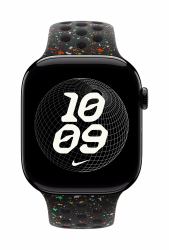 Apple MGC24ZM/A Accesorios para dispositivos vestibles inteligentes Grupo de rock Negro Aluminio, Fluoroelastómero (46MM MIDNIGHT BLACK NIKE SB - S/M)