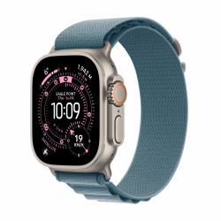 Apple Watch Ultra 3 OLED 49 mm Digital 422 x 514 Pixeles Pantalla táctil 5G Titanio Wifi GPS [satélite] (-WATCH ULTRA 3 49 NT LI BL ALP MED)