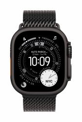 Apple MGHT4ZM/A Accesorios para dispositivos vestibles inteligentes Grupo de rock Negro Titanio (-49MM BT MILANESE LOOP - MEDIUM)