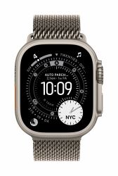 Apple MGHQ4ZM/A Accesorios para dispositivos vestibles inteligentes Grupo de rock Natural Titanio (*49MM NT MILANESE LOOP - LARGE)