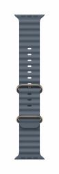Apple Natural Titanium Finish Grupo de rock Azul Fluoroelastómero, Titanio (-49MM ANCHOR?BLUE OBAND - NT FINISH)