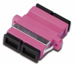 Digitus Accoppiamento in fibra ottica, duplex, da SC a SC, MM OM4 (FO COUPLER DUPLEX SC TO SC - MM OM4 VIOLET CERAMIC SLEEVE)