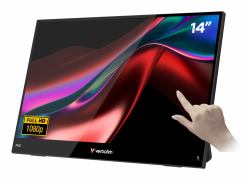 Verbatim Portable 14" FHD Touch Monitor LIGHT Monitor portátil Negro 35,6 cm [14"] LCD 1920 x 1080 Pixeles (Portable 14' Fhd Touch - Monitor Light - Warranty: 24M)