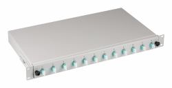 EFB Elektronik BA71901L24OM3 caja de empalme para fibra óptica (SPLICE BOX LC 50/125 OM3 RETRA - 24 PIG REMOVED / 12 COUPLINGS)