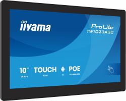 iiyama TW1023ASC-B3P pantalla de señalización Diseño de quiosco 25,6 cm [10.1"] Wifi 385 cd / m² WXGA Negro Pantalla táctil Procesador incorporado Android 24/7 (iiyama 10.1Â PCAP 10pt touch...