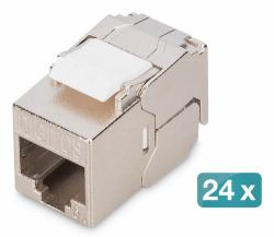 CAT 6A COMPAC KEYSTONMODUL 24X - SHIELDED TOOL-FREE CONNECTION