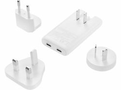 Sandberg 441-68 Caricabatterie per dispositivi mobili Universale Bianco AC Interno (4in1 TravelCharger 65W White - 4in1 TravelCharger 2xUSB-C 65W - Warranty: 60M)
