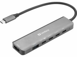 Sandberg 136-77 base para portátil y replicador de puertos Alámbrico USB 3.2 Gen 1 [3.1 Gen 1] ...