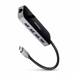 Axagon HMC-6GL base para portátil y replicador de puertos Alámbrico USB 3.2 Gen 1 [3.1 Gen 1] T...