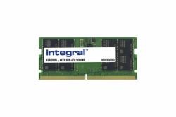 Integral MEM5904A-IN memoria 8 GB 1 x 8 GB DDR5 262-pin SO-DIMM (8GB LAPTOP RAM MODULE DDR5 4800MTs PC5-38400 UNBUFFERED NON-ECC SODIMM 1.1V 1GX16 CL40 INTEGRAL)