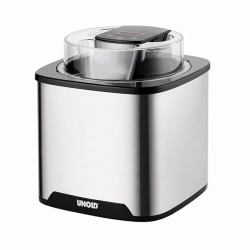 Unold 48855 máquina para helados Heladera tradicional 1,5 L 12 W Negro, Acero inoxidable (UNOLD 48855 Gelato - sorbetblender - r)