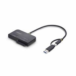 StarTech.com Adattatore da USB-C / USB-A a M.2 NVMe e SATA da 2,5" / 3,5", 10 Gbps, Lettore per SSD Esterno, Senza Attrezzi, B+M/M-Key (M.2 NVME AND SATA SSD ADAPTER - USB-C/USB-A 10GBPS SSD/HDD RE...