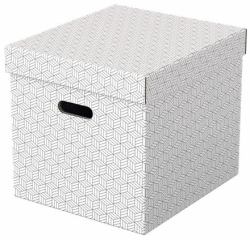 Esselte 628288 archivador organizador Caja de cartón Blanco (Esselte Cube - gaveboks - 36.5 cm x 32)