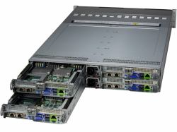 Supermicro SYS-222BT-HNC9R servidor barebone LGA 4710 Bastidor [2U] Negro, Plata 