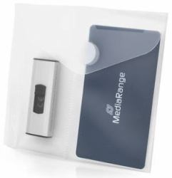 MediaRange BOX986 custodia penna USB Polipropilene [PP] Trasparente (Usb Flash Drive Case - Polypropylene [Pp] - Transparent - Warranty: 12M)