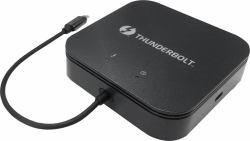 prokord DPG-15A base para portátil y replicador de puertos Alámbrico Thunderbolt 3 Negro 