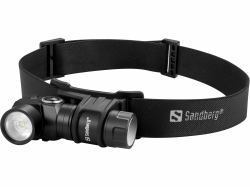 Sandberg 421-35 linterna Negro Linterna con cinta para cabeza LED (Headlamp 500 Duo - Warranty: 60M)