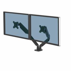 Fellowes Platinum Series 8042501 soporte para monitor 101,6 cm [40"] Pared Negro ([ON PROMO] PLATINUM DUAL MON ARM HOLDS UP TO 40" 8042501)