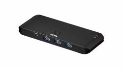 ATEN US4324 interruptor automatizado (ATEN Essentials US4324 - USB peripheral sharing switch - 5 x USB 3.2 Gen 1 + 3 x USB-C - 2 local users - desktop)