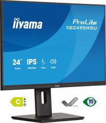 iiyama ProLite XB2495WSU-B1 pantalla para PC 61,2 cm [24.1"] 1920 x 1200 Pixeles WUXGA LCD Negro 