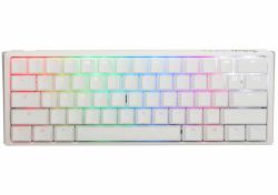 ducky One3 Pure White Mini teclado Juego USB Inglés del Reino Unido Blanco 