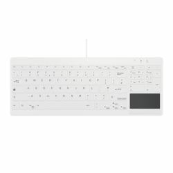 Contour Design Active Key AK-C7412 teclado Médico USB Inglés del Reino Unido Blanco 
