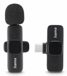 Hama Smart Wireless Negro Micrófono de corbata/solapa (SMART WIRELESS LAVALIER MIC WLESS)