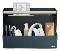 Leitz 61970089 bandeja de escritorio/organizador Tela Gris Oscuro (Leitz 61970089 Fabric Portable Desk Organiser with Handle)