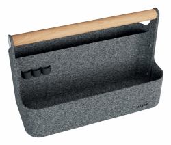 Leitz 61980089 caja de almacenaje Rectangular Sentido, Poliéster reciclado, Haya Gris (Leitz 61980089 Portable Desk Organiser with Handle)