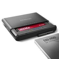 Axagon ADSA-CC USB-C 10Gbps - NVMe M.2 SSD & SATA 2.5/3.5 SSD/HDD CLONE MASTER 2 - Digital/Daten - NVMe USB 3.2 Gen 2 [3.1 Gen 2] Type-C Nero (*AXAGON ADSA-CC USB-C 10 Gbps NVMe M.2)