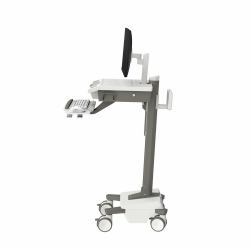 Ergotron Mosaic LCD Flex Arm Cart, Non-powered 19,5 kg Blanco, Gris 63,5 cm [25"] (MOSAIC FLEX ARM CART - TIER 3 STD 3X3X2)